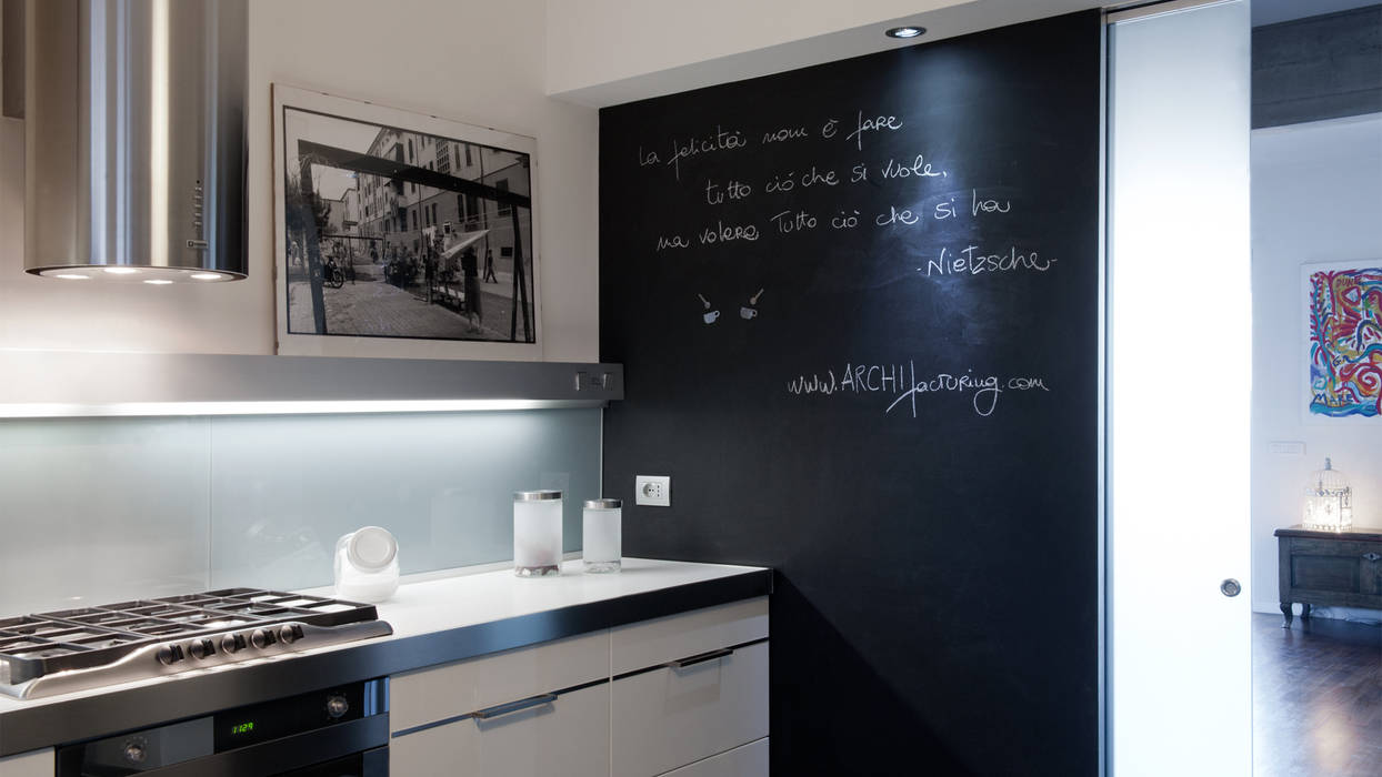 Appartamento ad Ostiense - Roma, Archifacturing Archifacturing 現代廚房設計點子、靈感&圖片