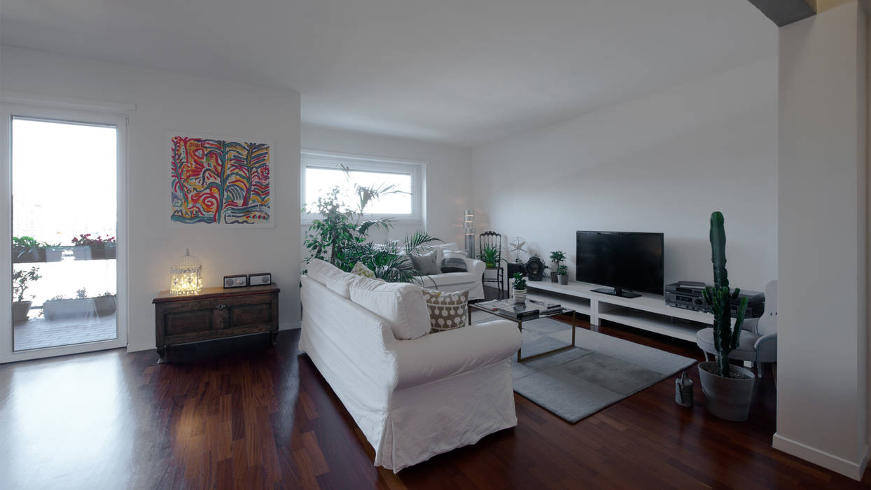 Appartamento ad Ostiense - Roma, Archifacturing Archifacturing Modern Living Room