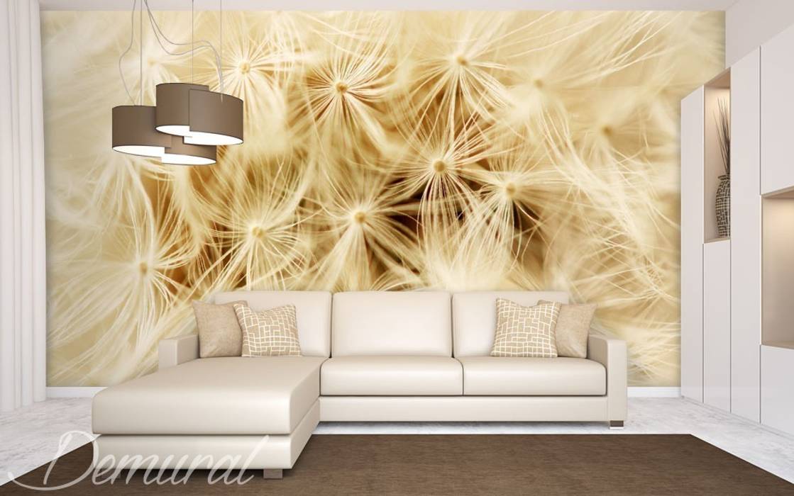 A dandelion in a macro scale Demural Modern living room Accessories & decoration