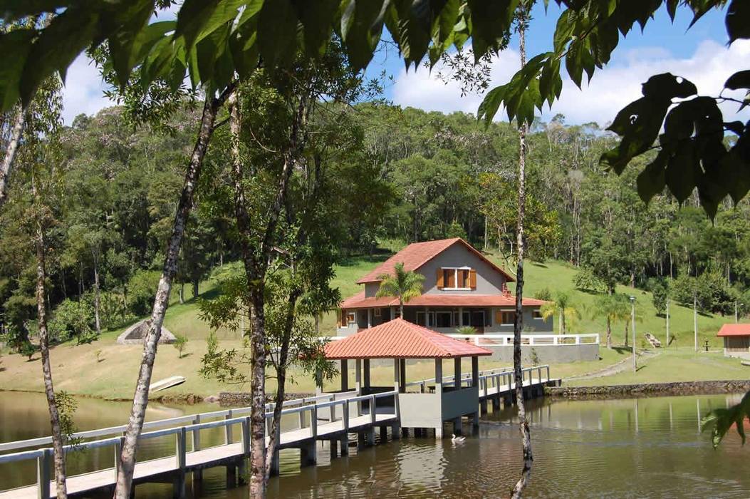 Projeto casa de campo, MARIA IGNEZ DELUNO arquitetura MARIA IGNEZ DELUNO arquitetura Rustic style house