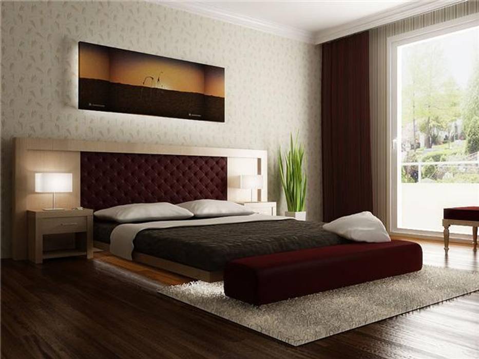 levent tekin iç mimarlık, levent tekin iç mimarlık levent tekin iç mimarlık Modern Bedroom Beds & headboards