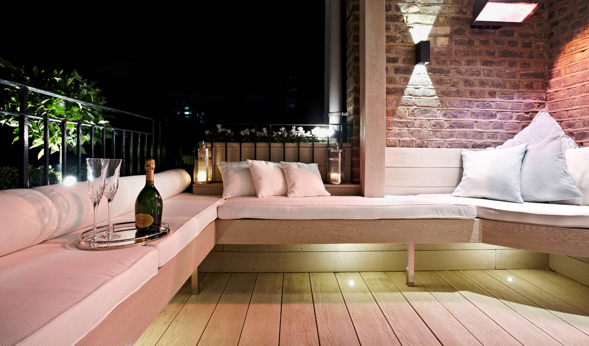 Chelsea Terrace, Adventure In Architecture Adventure In Architecture Moderner Balkon, Veranda & Terrasse