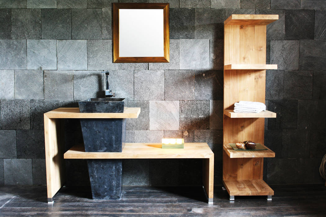 homify Modern Bathroom Shelves