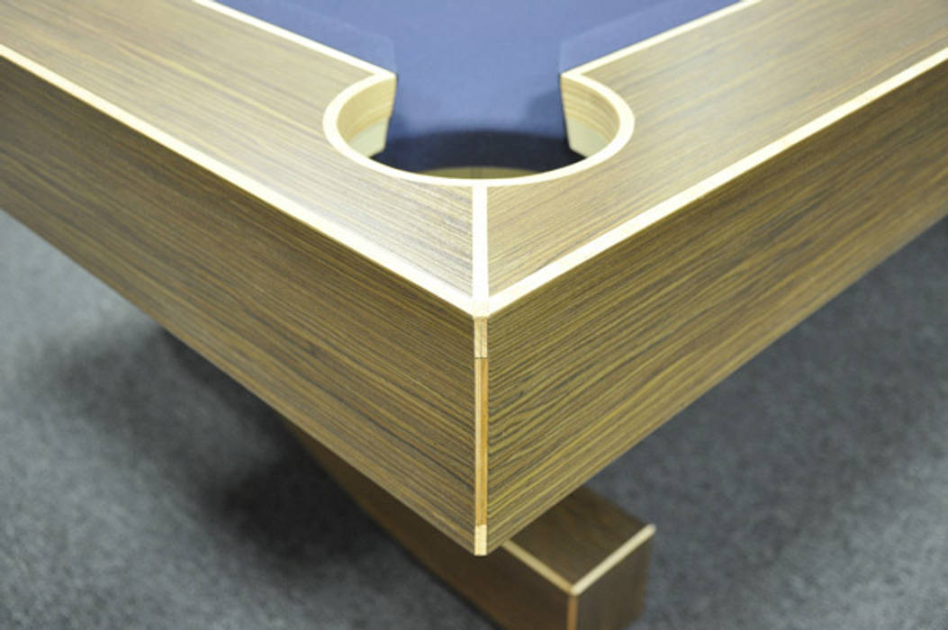 'The Arc', 8 ft American Pool Table. Designer Billiards Modern media room Furniture
