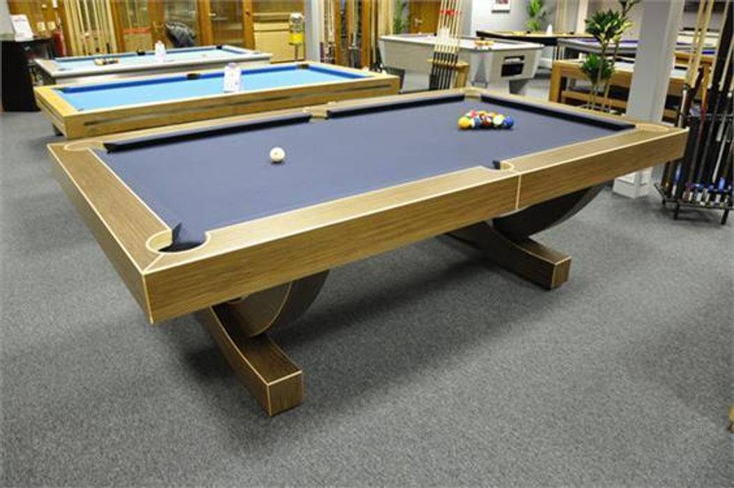 'The Arc', 8 ft American Pool Table. Designer Billiards Modern media room Furniture