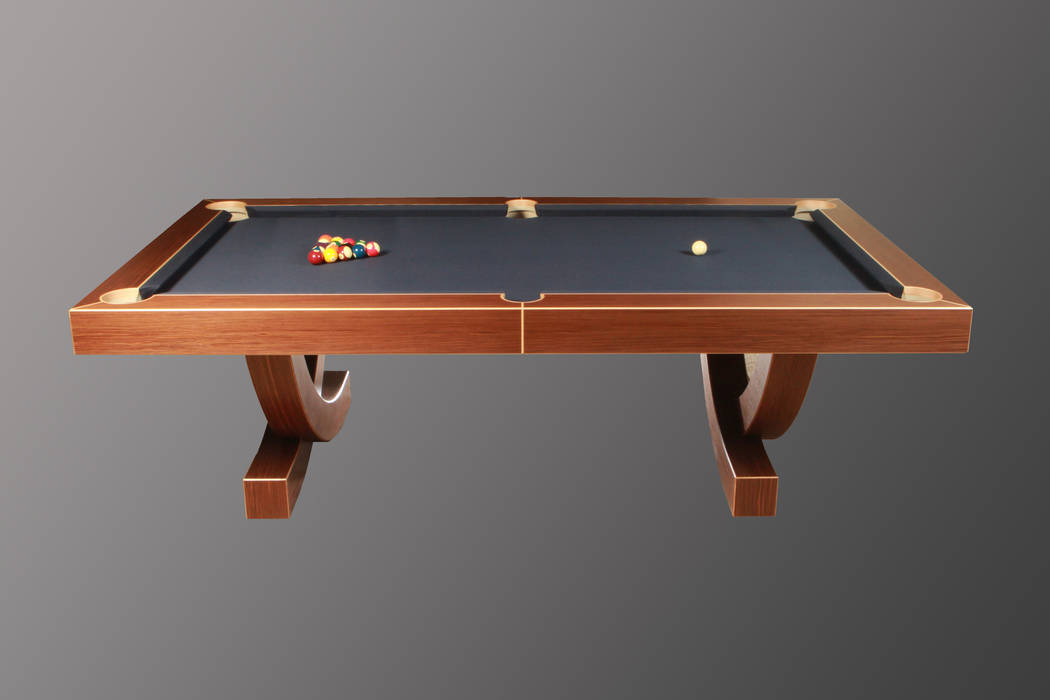 'The Arc', 8 ft American Pool Table. Designer Billiards Modern dining room Tables