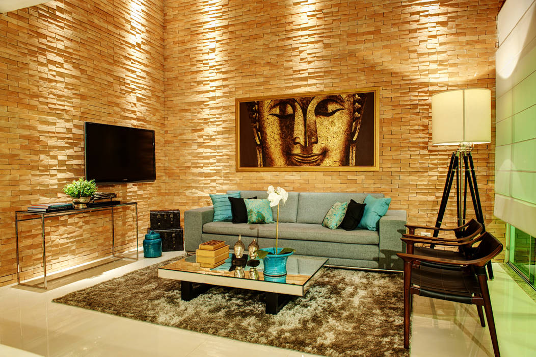 Casa F1, Renato Lincoln - Studio de Arquitetura Renato Lincoln - Studio de Arquitetura Modern living room Lighting