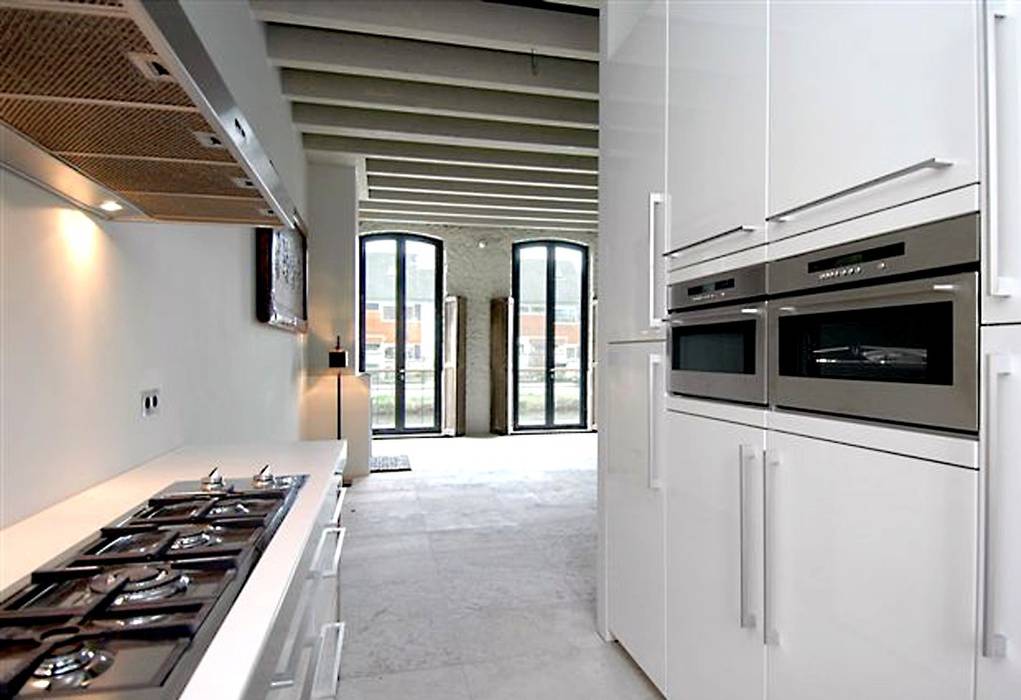 Loft in oude textielfabriek, Archivice Architektenburo Archivice Architektenburo Kitchen