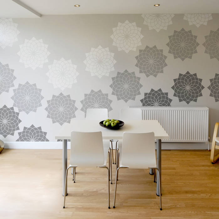 Lotus Flower Stencil. Extra Large for impact! Reusable laser cut stencils from The Stencil Studio Scandinavian Collection The Stencil Studio Ltd Walls Paint & finishes