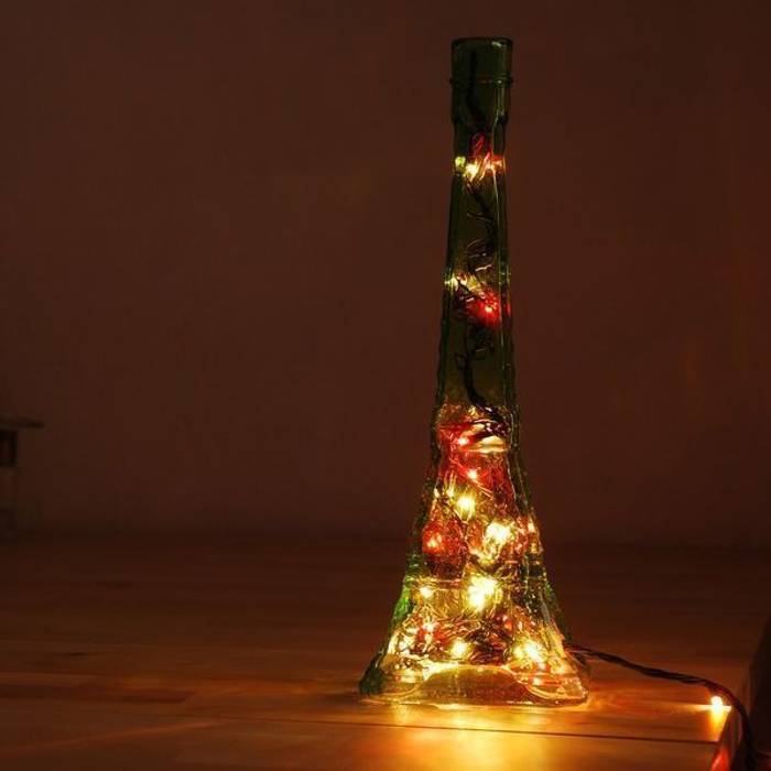Eiffelbottlelamp, Tasarım, Cam Gece Masa Lambası, LAMPBADA DESIGN LAMP LAMPBADA DESIGN LAMP Interior garden Interior landscaping