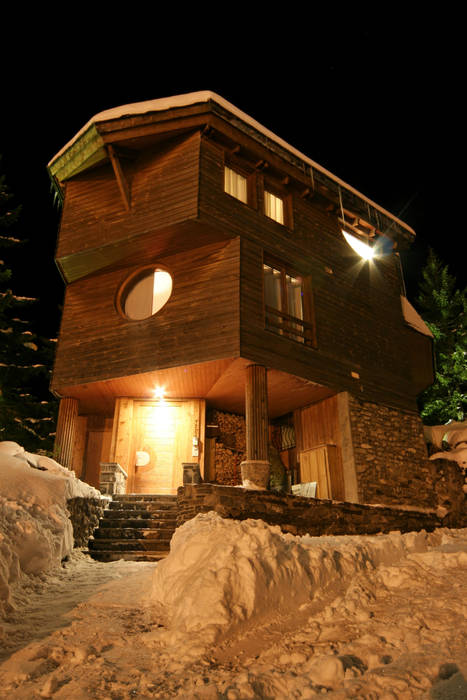 réaménagement d'un chalet à Avoriaz, Florine Burger Architecte Florine Burger Architecte Eklektyczne domy