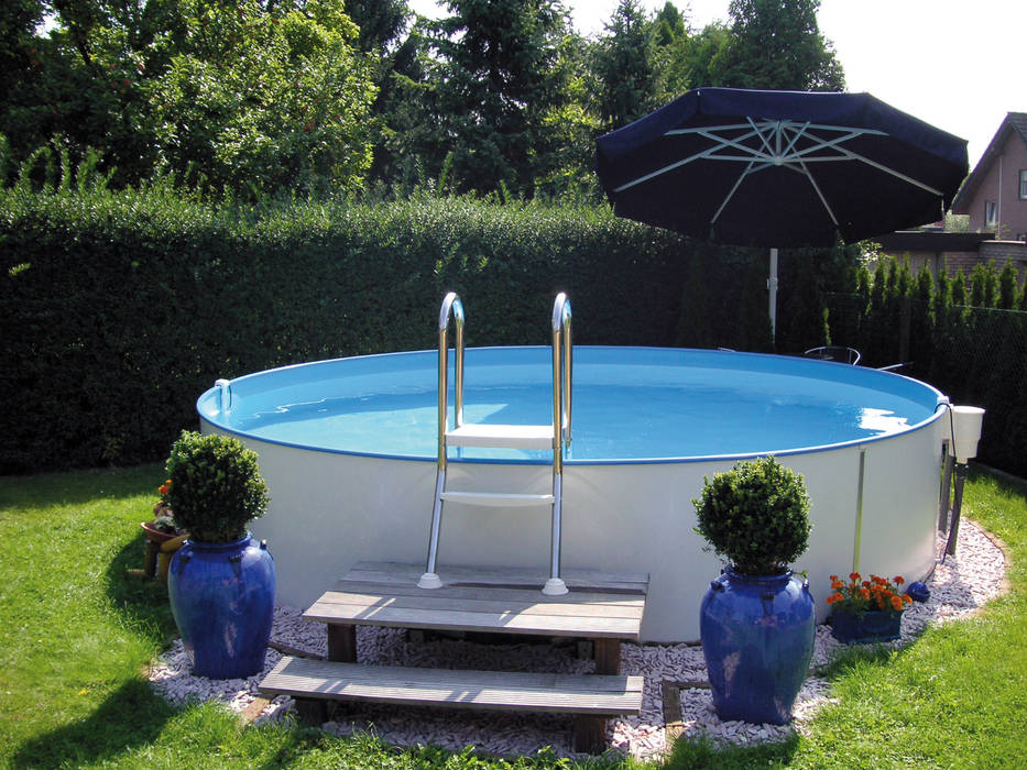 Hochwertige Stahlwandpools mit langer Haltbarkeit, Pool + Wellness City GmbH Pool + Wellness City GmbH Kolam Renang