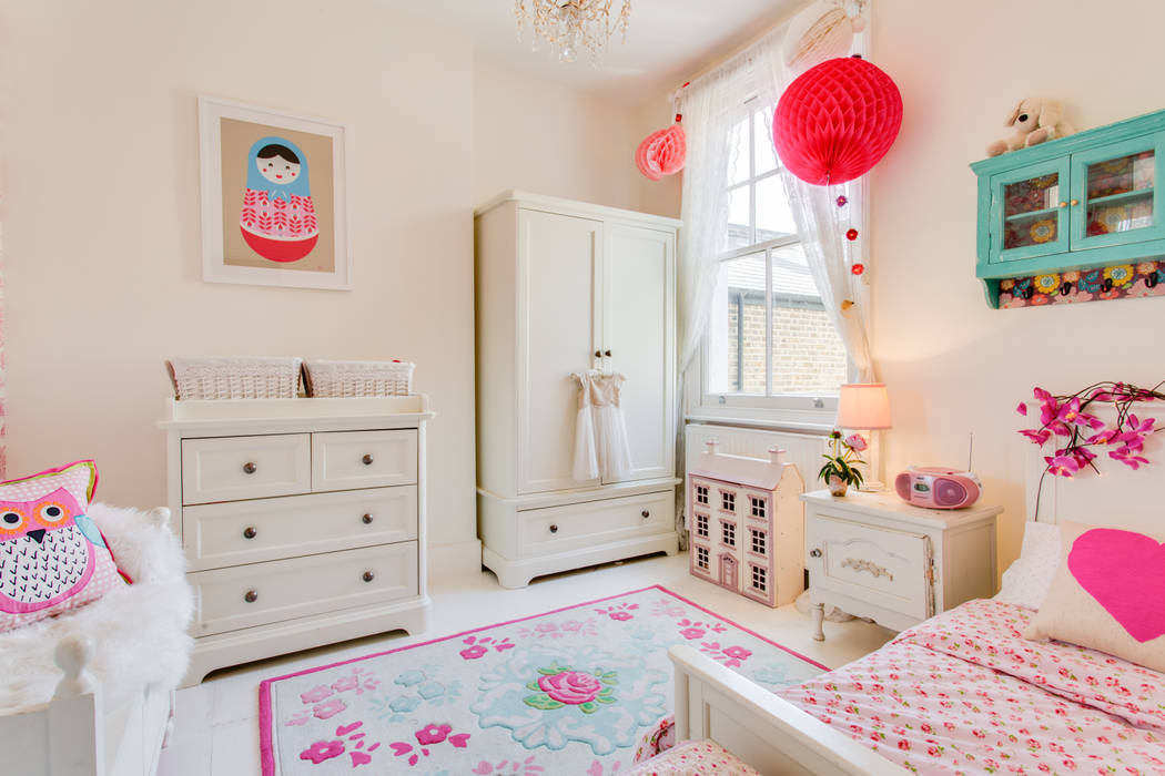 Queens Park House, Honeybee Interiors Honeybee Interiors Eclectic style bedroom