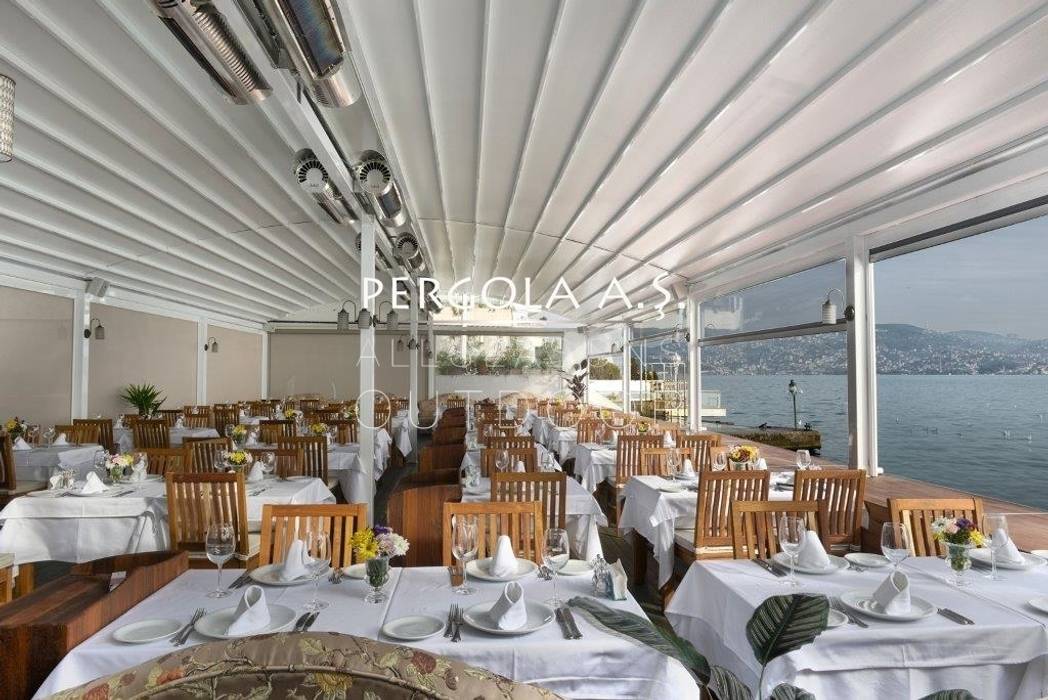 PERGOLA A.Ş. Motorlu Pergola Sistemleri, PERGOLA A.Ş. PERGOLA A.Ş. Espacios comerciales Locales gastronómicos