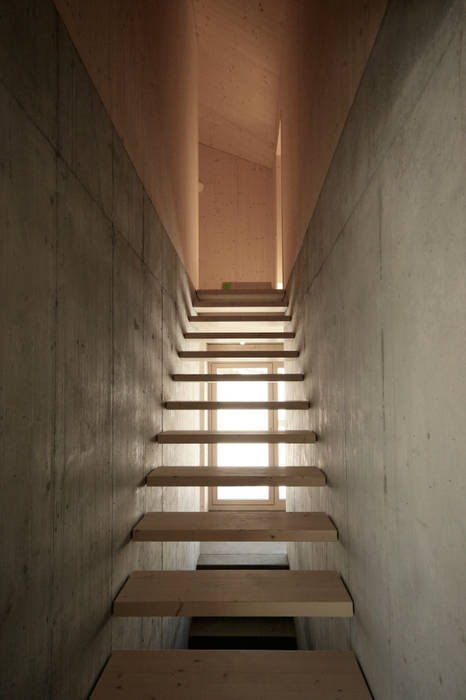 Holzkristall, Hurst Song Architekten Hurst Song Architekten 모던스타일 복도, 현관 & 계단