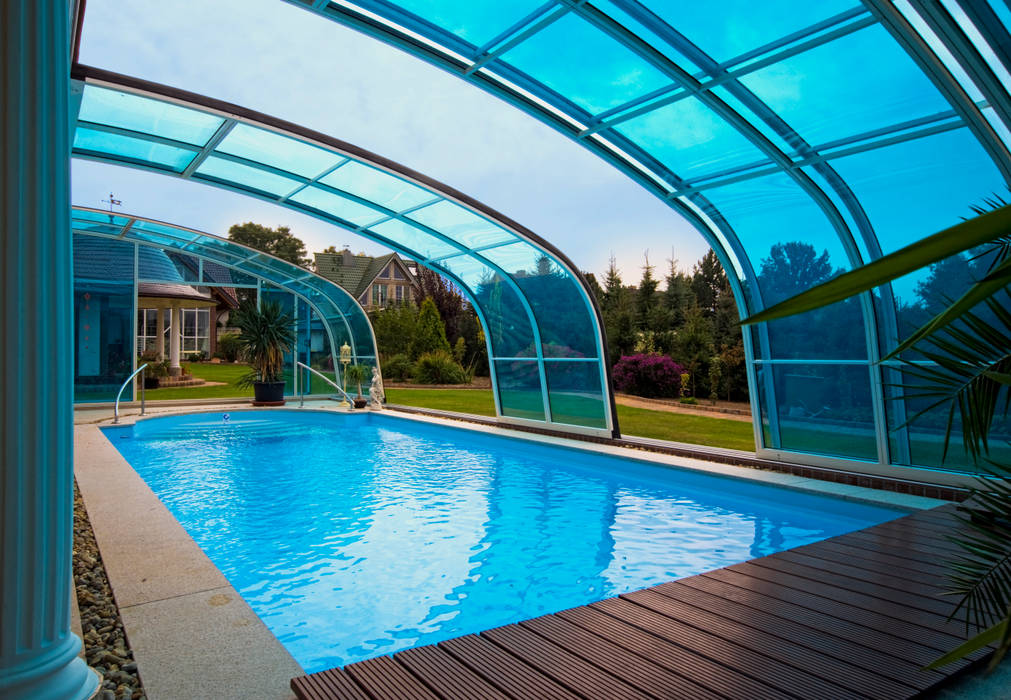 Exzell Überdachungen - ​Verlängern Sie Ihre Badesaison ganz ohne Heizkosten!, Pool + Wellness City GmbH Pool + Wellness City GmbH Classic style pool