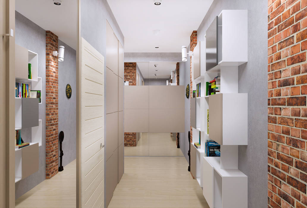 homify Corredores, halls e escadas minimalistas