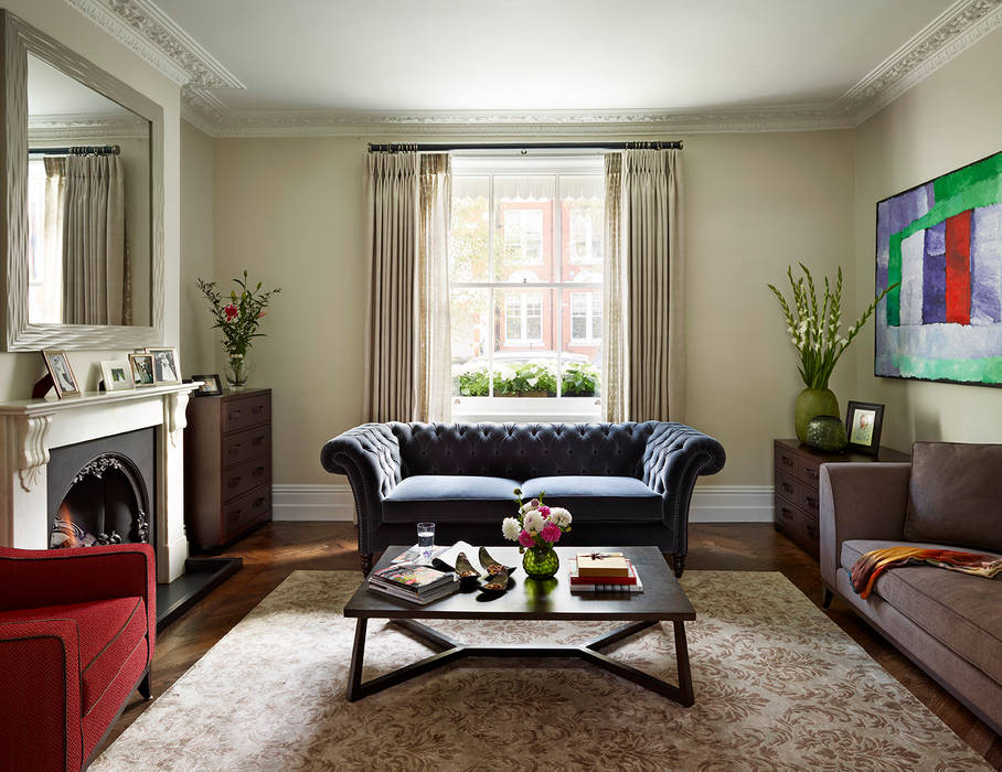 Reflected Glory - Holland Park Renovation, Tyler Mandic Ltd Tyler Mandic Ltd Classic style living room