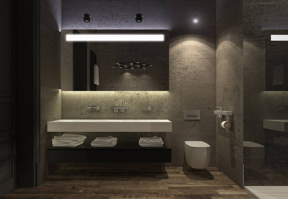 Дизайн загородного дома, MC Interior MC Interior Ванная комната в стиле минимализм