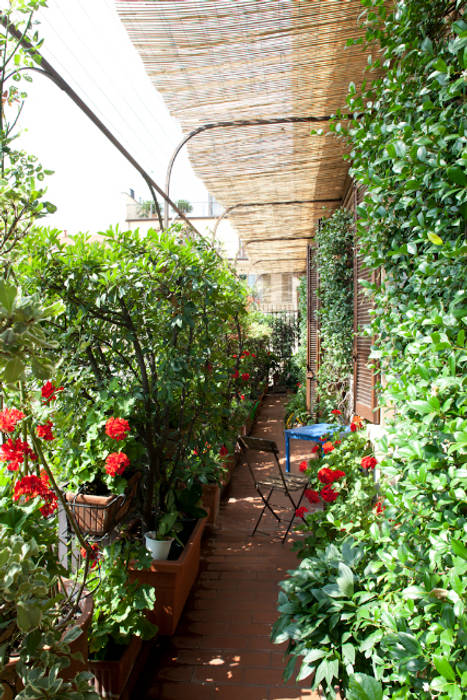 Ristrutturazione appartamento a Milano , HBstudio HBstudio Modern balcony, veranda & terrace Plants & flowers