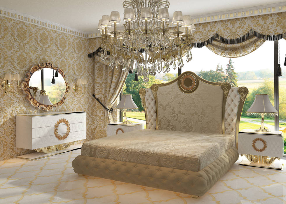 AVANGARDE BEDROOM, Inan AYDOGAN /IA Interior Design Office Inan AYDOGAN /IA Interior Design Office Klassische Schlafzimmer Betten und Kopfteile