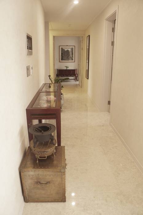 NEW EASYSTONE Delicato cream 600*600 (주)이지테크(EASYTECH Inc.) Classic style corridor, hallway and stairs