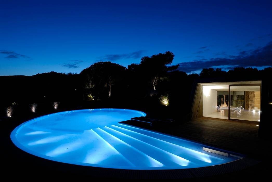 Villa "O" - Portisco, Sardegna, Studio Marastoni Studio Marastoni 미니멀리스트 수영장