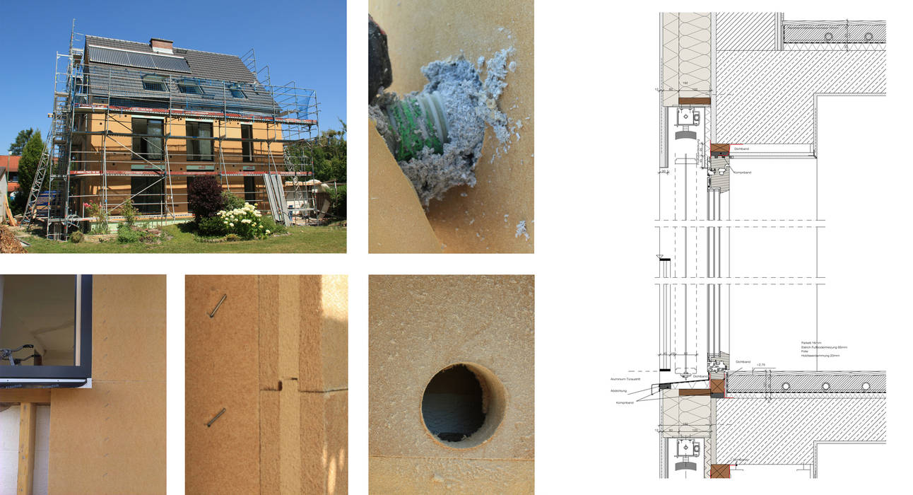 Detail Fassade - Holzfaserdämmung christina patz architektur energieberatung
