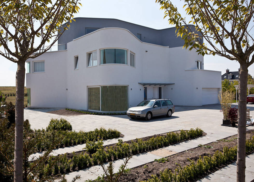 villa Almere Overgooi, straatzijde Florian Eckardt - architectinamsterdam Moderne huizen