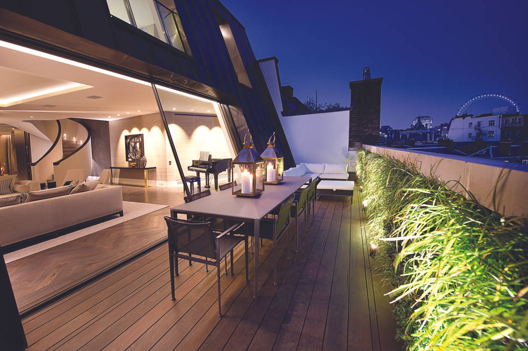 Trafalgar One, Canadian Pacific Building, London, Moreno Masey Moreno Masey Modern style balcony, porch & terrace