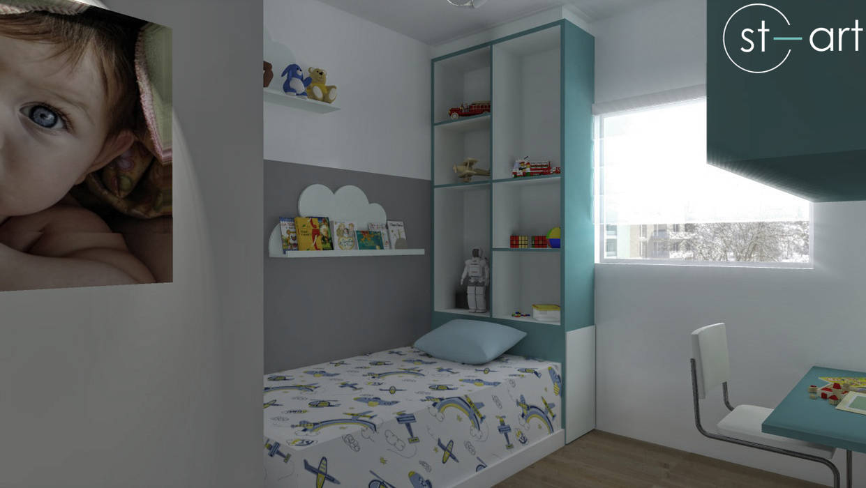 Quarto infantil, start.arch architettura start.arch architettura Nursery/kid’s room