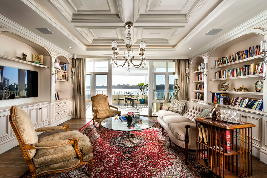 Walters Residence - Grand Design, JodIe Cooper Design JodIe Cooper Design Classic style living room