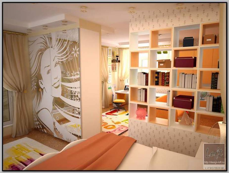 Детская комната для девочки подростка, Мастерская дизайна LOFT Мастерская дизайна LOFT Детские комната в эклектичном стиле
