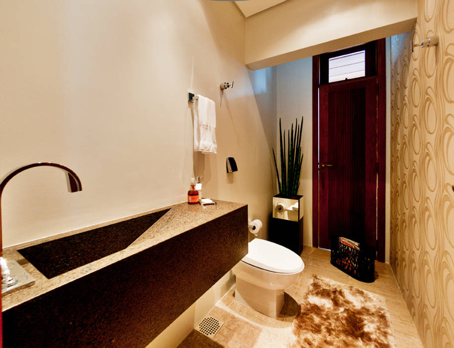 Residência Pruner, ArchDesign STUDIO ArchDesign STUDIO Rustic style bathroom