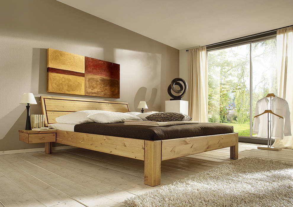 homify Rustic style bedroom Beds & headboards