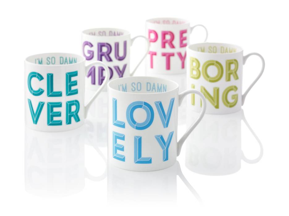 Gary Birks: Fun, imaginative and stylish mug collection, Gary Birks Gary Birks Modern Mutfak Yemek Takımı & Bardaklar