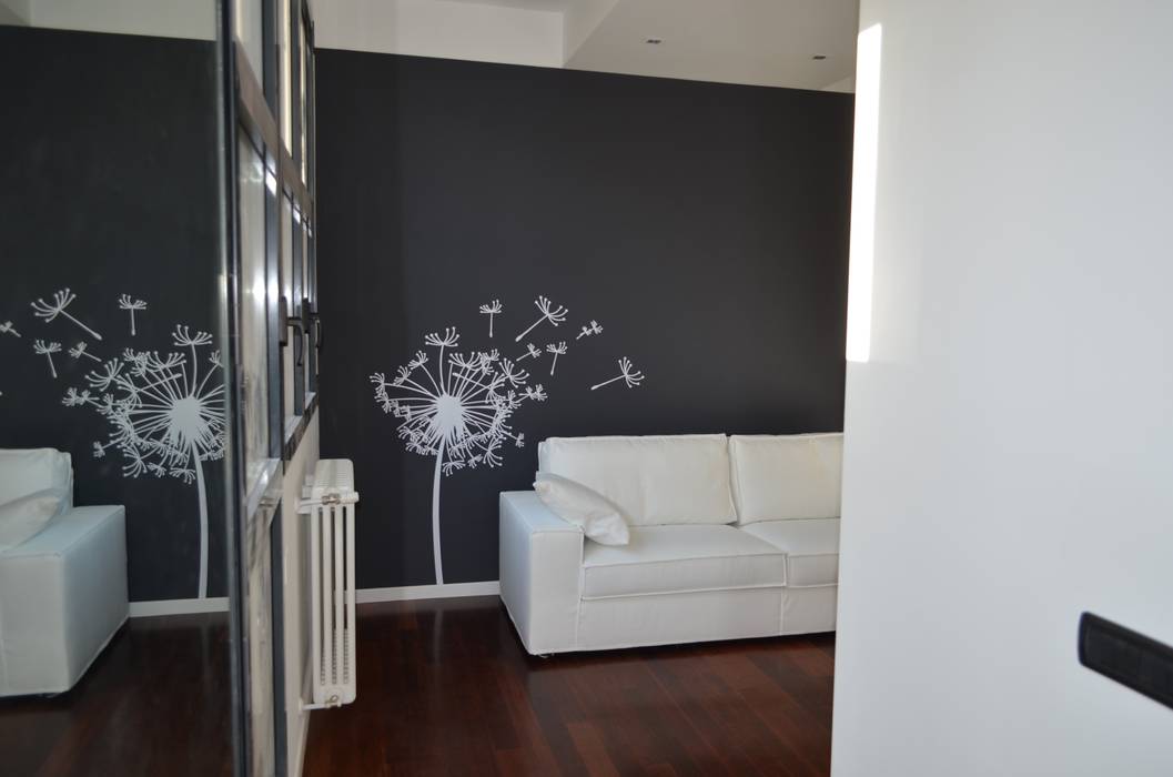 loft white & grey, BIANCOACOLORI BIANCOACOLORI Modern living room