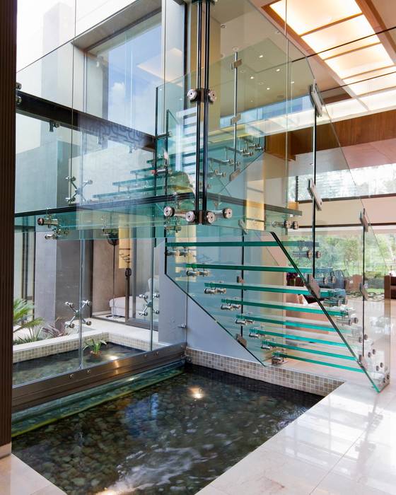 House Sed , Nico Van Der Meulen Architects Nico Van Der Meulen Architects الممر الحديث، المدخل و الدرج