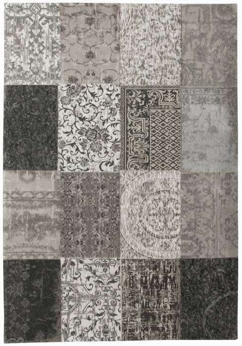 Patchwork - Black and White 8101 louis de poortere Vloeren Vloerbedekking en kleden