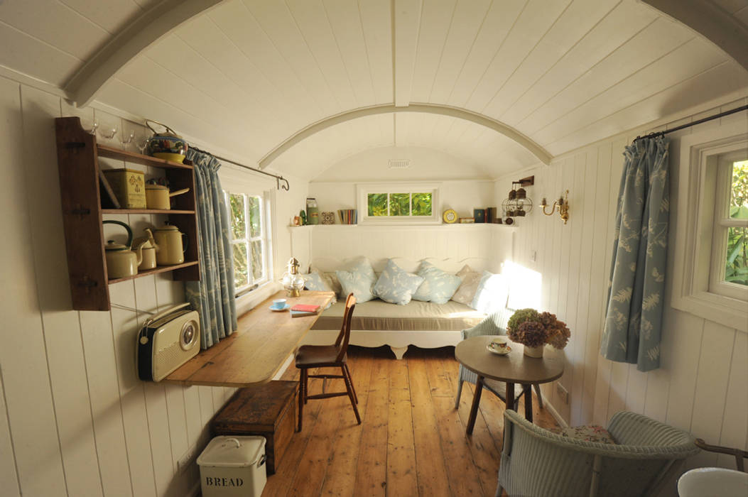 Shepherd hut interior Roundhill Shepherd Huts