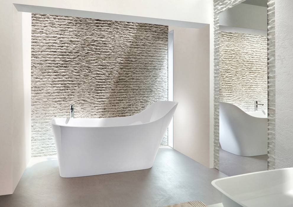 Natural Stone Bath - Nebbia Designed For Human Form, Clearwater Baths Clearwater Baths Modern bathroom Bathtubs & showers