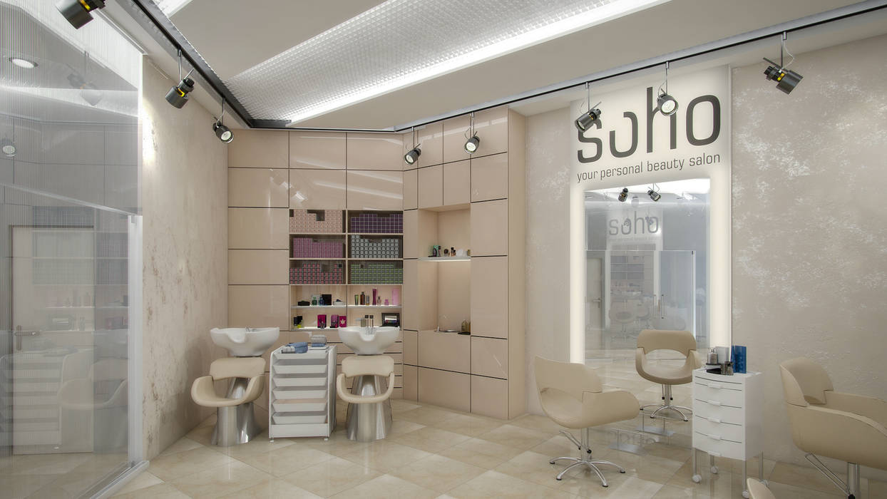 Салон красоты SOHO , ARCHIplus ARCHIplus Спа в стиле минимализм