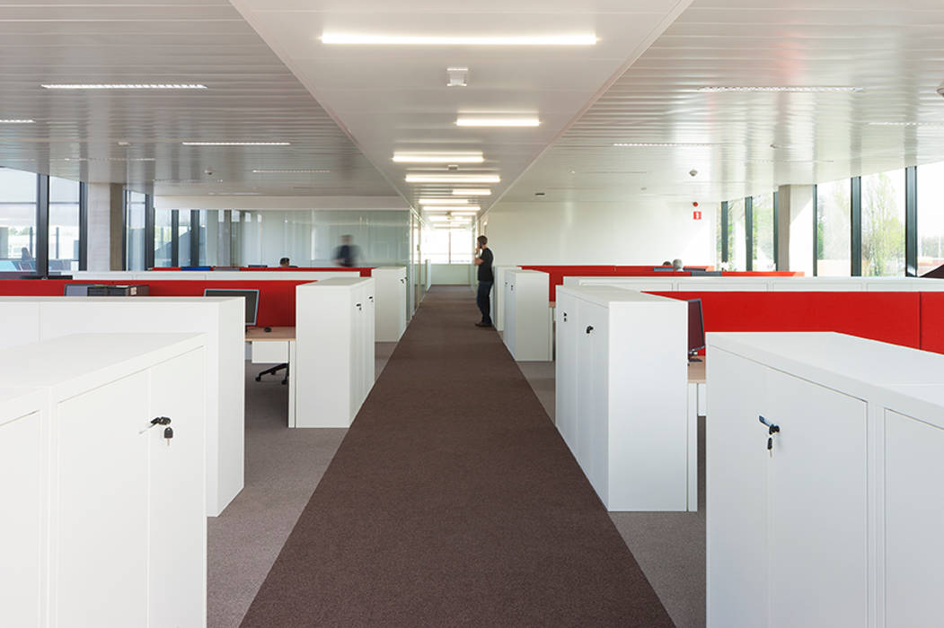 Nextel kantoorproject - Wommelgem (België), PUUR interieurarchitecten PUUR interieurarchitecten Espacios comerciales Edificios de Oficinas