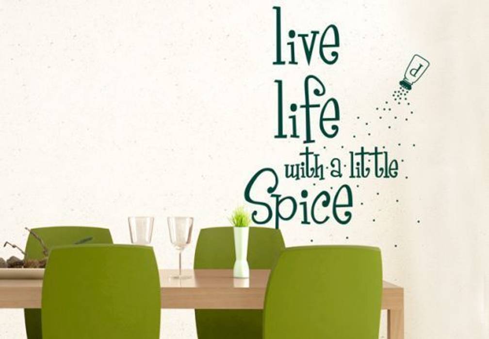 Sticker Mural - Live life with a little Spice wall-art.fr Cuisine originale Accessoires & Textiles