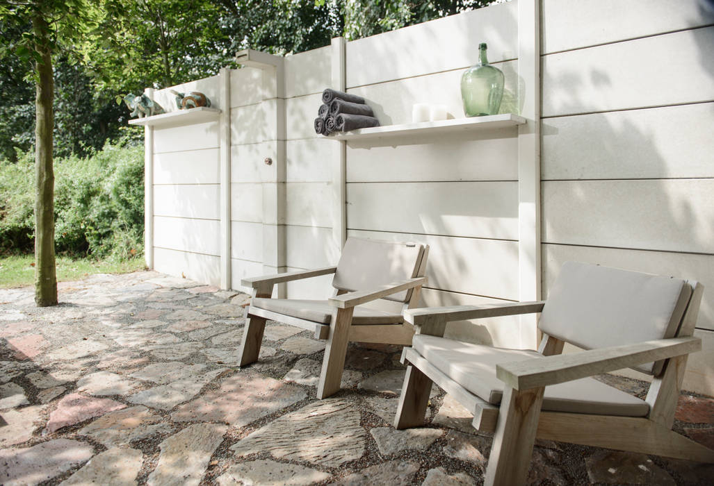 WWOO Concrete Outdoor Kitchen homify Industriële tuinen