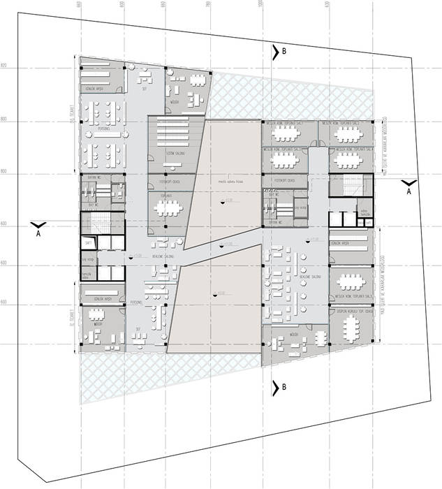 Adana Ticaret Odası Yeni Hizmet Binası Katılımcı Proje, GOOA|GLOBAL OFFICE OF ARCHITECTURE GOOA|GLOBAL OFFICE OF ARCHITECTURE Ticari alanlar Ofis Alanları