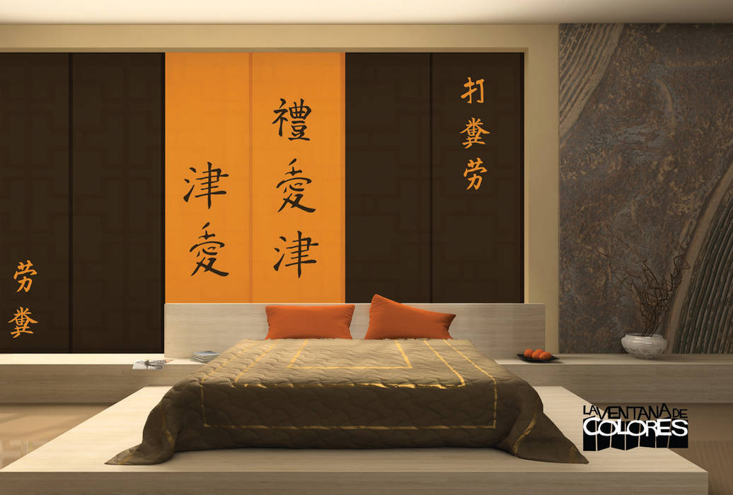 Ambientes actuales de La Ventana de Colores, LA VENTANA DE COLORES LA VENTANA DE COLORES Asian style bedroom