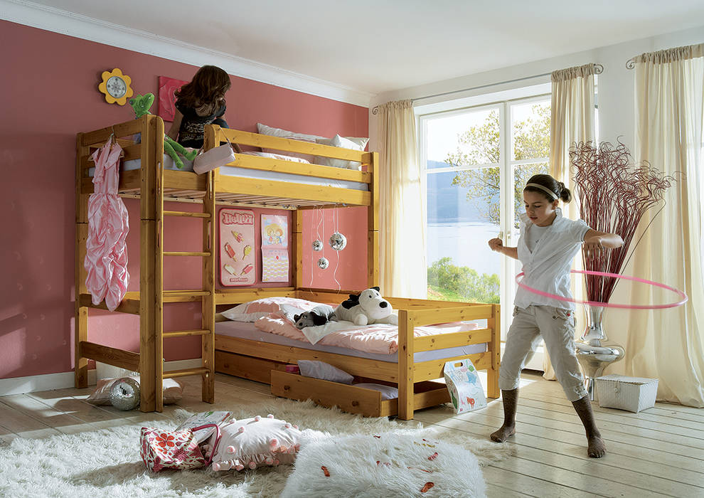 Hochbett "Kiddy" Allnatura Klassische Kinderzimmer Betten und Krippen
