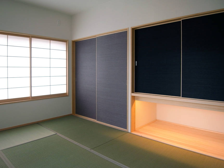 馬木の家 House in Umaki,Matsuyama, wada architectural design office 和田設計 wada architectural design office 和田設計 Modern style bedroom