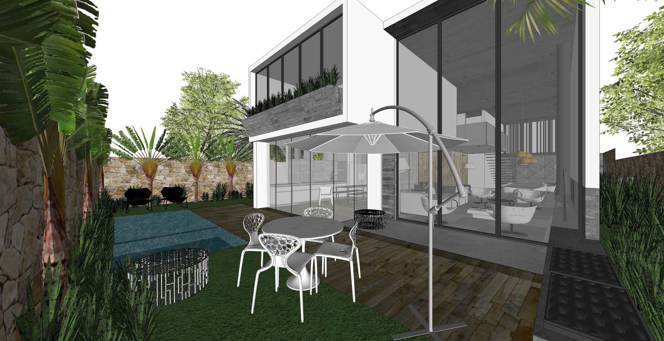 Casa Ok Piscinas Modernas Por Zaav Arquitetura Moderno Homify